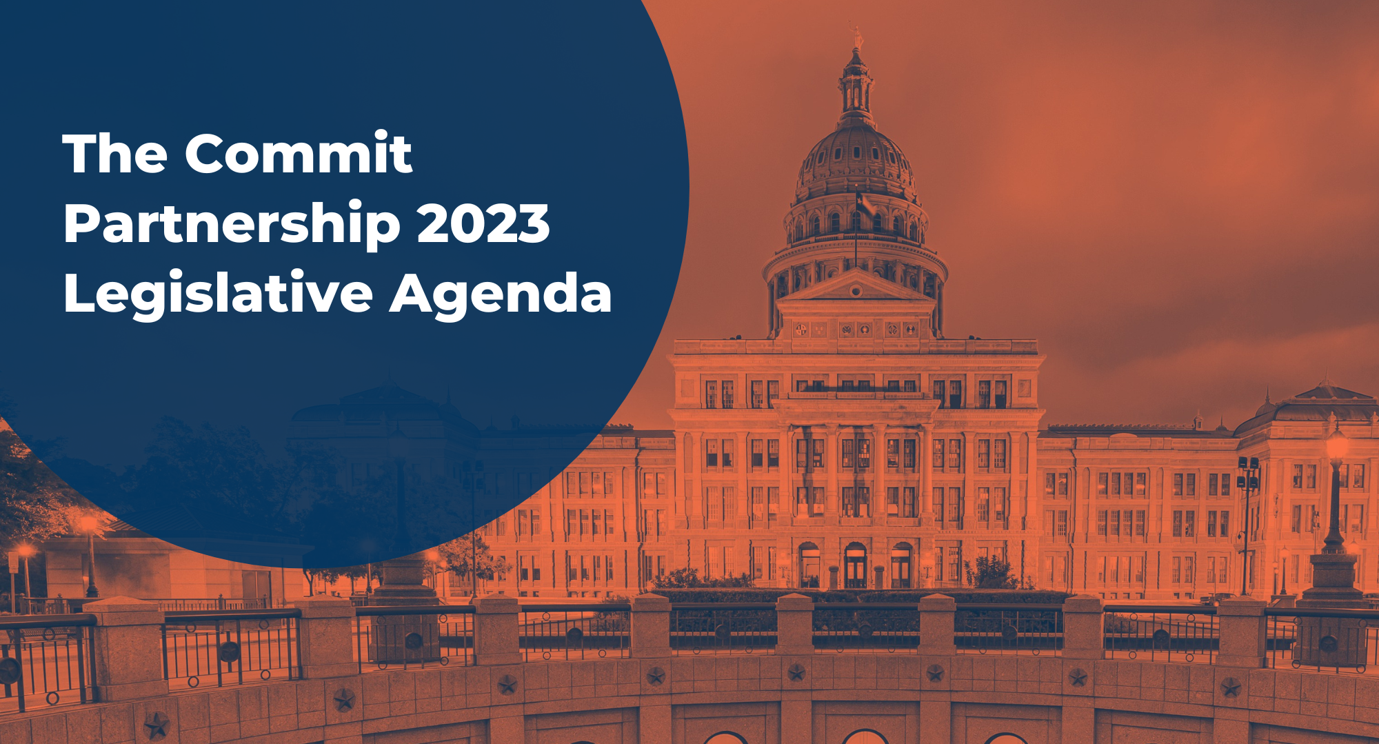 The Commit Partnership 2023 Legislative Agenda Blog Header Graphic Template